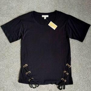 NWT Sz S Michael Kors Knit SS Top